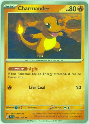 Charmander (011) 2025 Pokemon Pfl EN-Phantasmal Flames