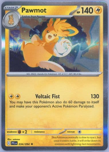 Pawmot (034) 2025 Pokemon Pfl EN-Phantasmal Flames