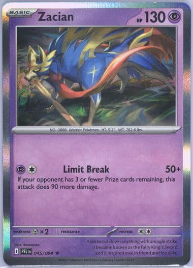 Zacian (045) 2025 Pokemon Pfl EN-Phantasmal Flames