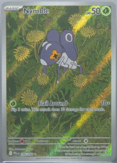 Nymble Illustration Rare (096) 2025 Pokemon Pfl EN-Phantasmal Flames
