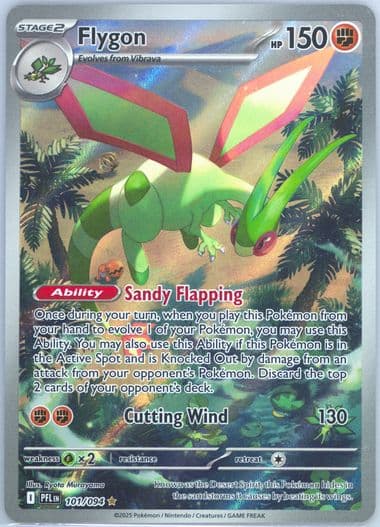 Flygon Illustration Rare (101) 2025 Pokemon Pfl EN-Phantasmal Flames
