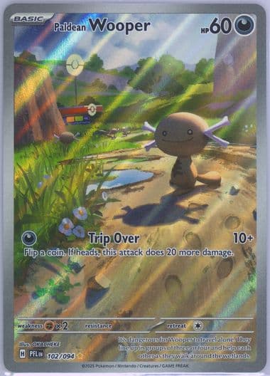Paldean Wooper Illustration Rare (102) 2025 Pokemon Pfl EN-Phantasmal Flames