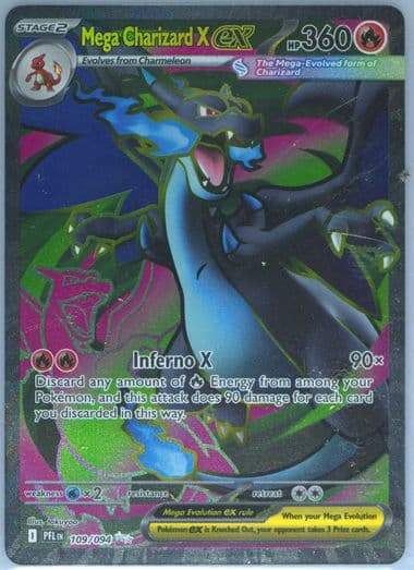 Mega Charizard X EX Ultra Rare (109) 2025 Pokemon Pfl EN-Phantasmal Flames