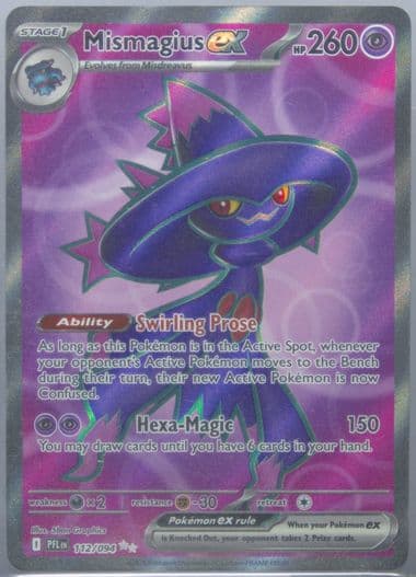 Mismagius EX Ultra Rare (112) 2025 Pokemon Pfl EN-Phantasmal Flames