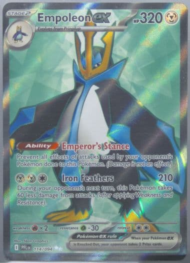Empoleon EX Ultra Rare (114) 2025 Pokemon Pfl EN-Phantasmal Flames