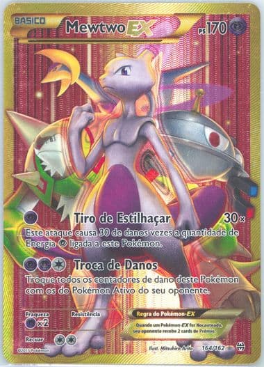 Full Art/Mewtwo EX Portuguese-Secret (164) 2015 Pokemon XY Breakthrough