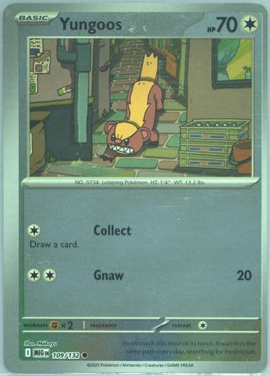 Yungoos Reverse Holo (109) 2025 Pokemon Meg EN-Mega Evolution