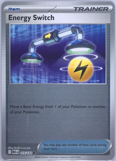 Energy Switch Reverse Holo (115) 2025 Pokemon Meg EN-Mega Evolution
