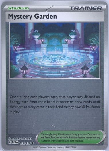 Mystery Garden Reverse Holo (122) 2025 Pokemon Meg EN-Mega Evolution