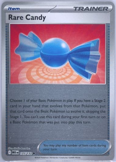 Rare Candy Reverse Holo (125) 2025 Pokemon Meg EN-Mega Evolution