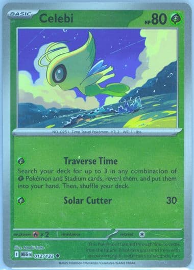 Celebi Reverse Holo (012) 2025 Pokemon Meg EN-Mega Evolution