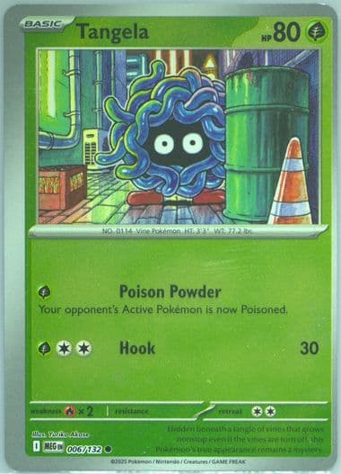 Tangela Reverse Holo (006) 2025 Pokemon Meg EN-Mega Evolution