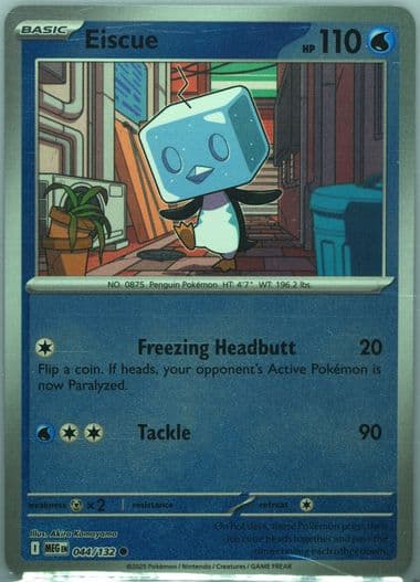Eiscue Reverse Holo (044) 2025 Pokemon Meg EN-Mega Evolution