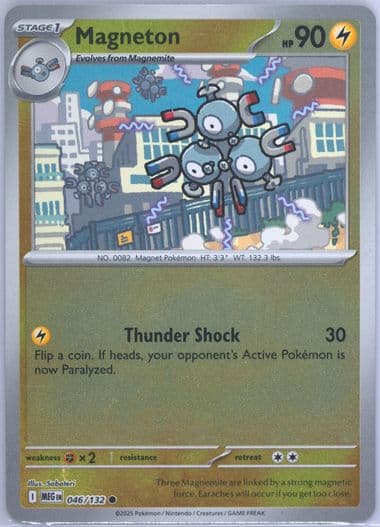 Magneton Reverse Holo (046) 2025 Pokemon Meg EN-Mega Evolution
