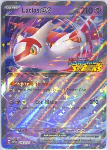 Latias EX Latias EX Collection (076) 2025 Pokemon Ssp EN-Surging Sparks