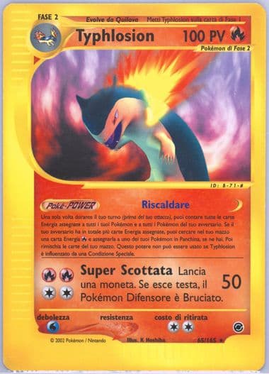 Typhlosion Italian (65) 2002 Pokemon Expedition