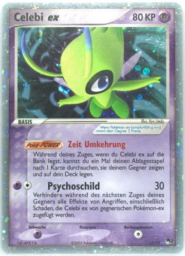 Celebi EX-Holo German (17) 2007 Pokemon Pop Series 2