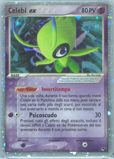 Celebi EX-Holo Italian (17) 2007 Pokemon Pop Series 2