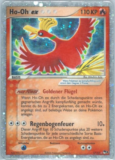 HO-Oh EX-Holo German (17) 2007 Pokemon Pop Series 3
