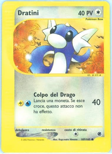 Dratini Italian (107) 2002 Pokemon Expedition