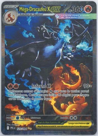 Mega Charizard X EX Special Illustration Rare (125) 2025 Pokemon French Pfl FR-Phantasmal Flames