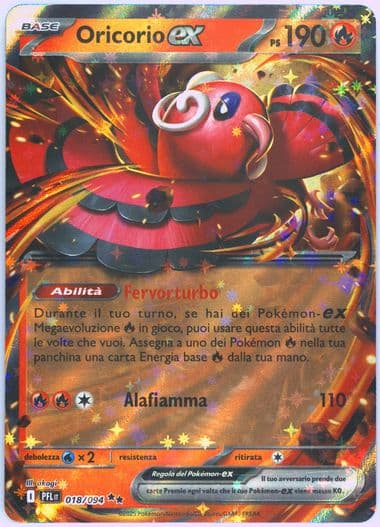 Oricorio EX (018) 2025 Pokemon Italian Pfl It-Phantasmal Flames