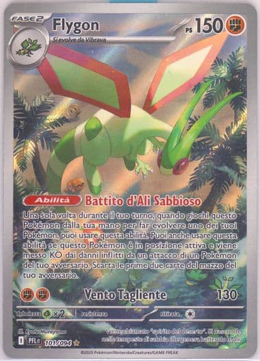 Flygon Illustration Rare (101) 2025 Pokemon Italian Pfl It-Phantasmal Flames