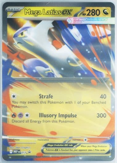 Mega Latias EX Mega Latias EX Box-Jumbo (011) 2025 Pokemon Mep EN-Me Black Star Promo