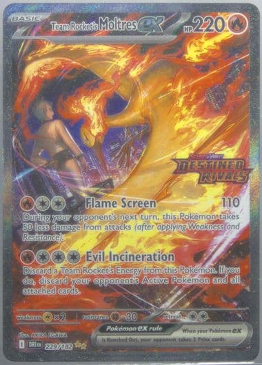 Team Rocket's Moltres EX Team Rocket's Moltres EX Ultra-Premium Collection (229) 2025 Pokemon Dri EN-Destined Rivals