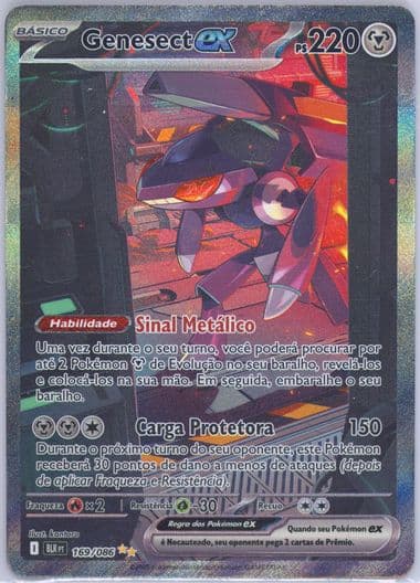 Genesect EX Special Illustration Rare (169) 2025 Pokemon Portuguese Blk PT-Black Bolt