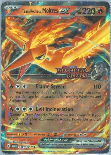 Team Rocket's Moltres EX Team Rocket's Moltres EX Ultra-Premium Collection (031) 2025 Pokemon Dri EN-Destined Rivals