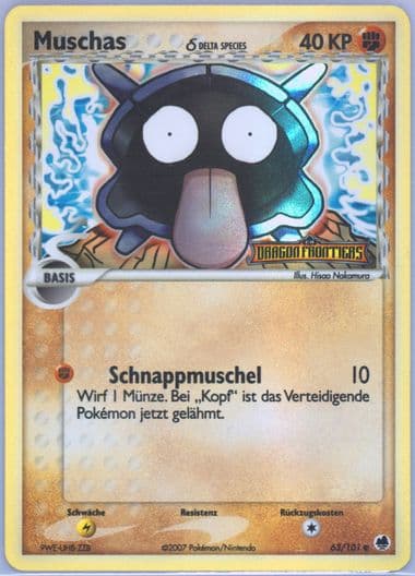 Muschas-Reverse Foil German (63) 2006 Pokemon EX Dragon Frontiers