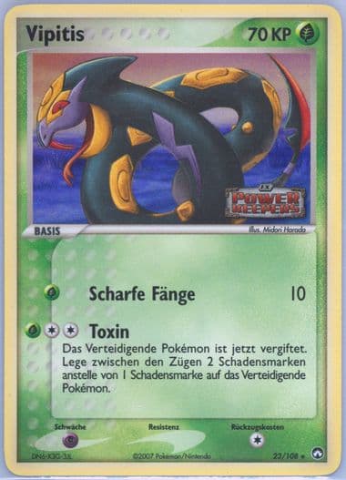 Vipitis-Reverse Foil German (23) 2007 Pokemon EX Power Keepers