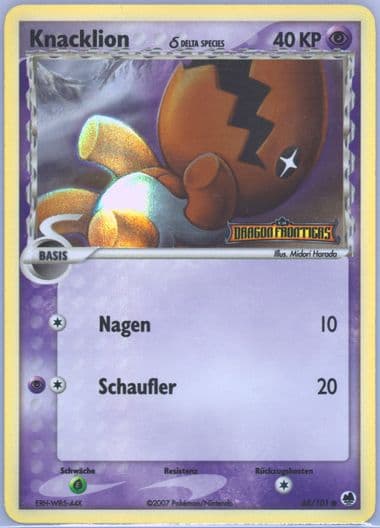 Knacklion-Reverse Foil German (68) 2006 Pokemon EX Dragon Frontiers