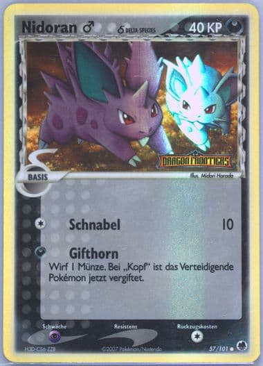 Nidoran-Reverse Foil German (57) 2006 Pokemon EX Dragon Frontiers
