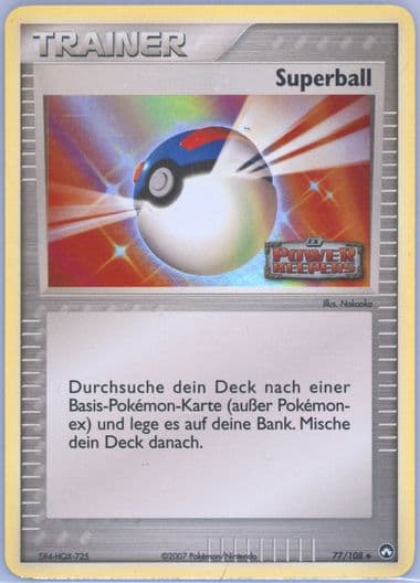Superball-Reverse Foil German (77) 2007 Pokemon EX Power Keepers