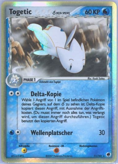 Togetic-Holo German (11) 2006 Pokemon EX Dragon Frontiers