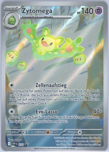 Reuniclus Black Bolt Tech Sticker Collection (212) 2025 Pokemon German Svp de-SV Black Star Promo