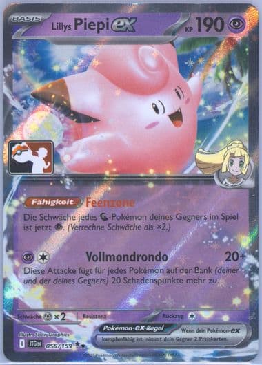 Lillie's Clefairy EX (056) 2025 Pokemon German Play! Pokemon Prize Pack: Series 7