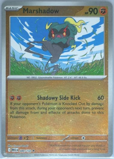 Marshadow Reverse Holo (080) 2025 Pokemon Meg EN-Mega Evolution
