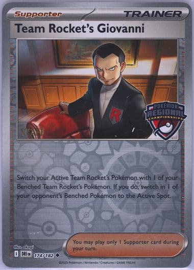 Team Rocket's Giovanni Regional Championship-Staff (174) 2025 Pokemon Dri EN-Destined Rivals