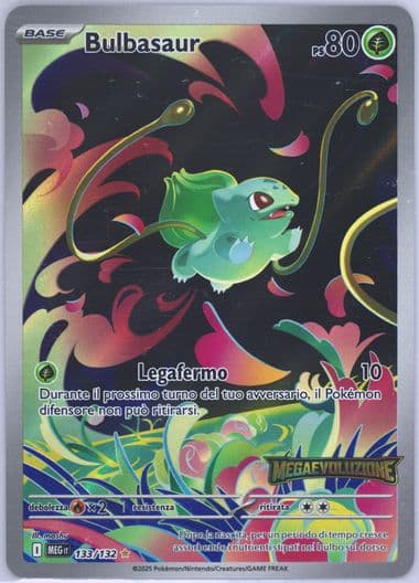 Bulbasaur Enhanced Booster Box Topper (133) 2025 Pokemon Italian Meg It-Mega Evolution