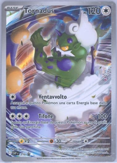 Tornadus White Flare Elite Trainer Box (210) 2025 Pokemon Italian Svp It-SV Black Star Promo