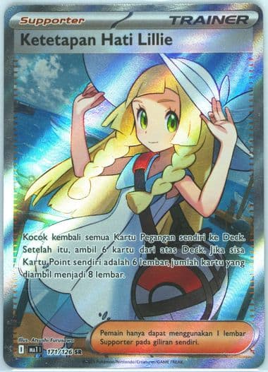 Lillie's Determination Super Rare (171) 2025 Pokemon Indonesian MA1 I-Mega Evolution