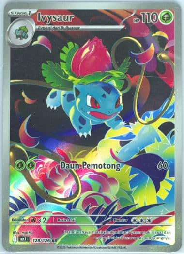 Ivysaur Art Rare (128) 2025 Pokemon Indonesian MA1 I-Mega Evolution