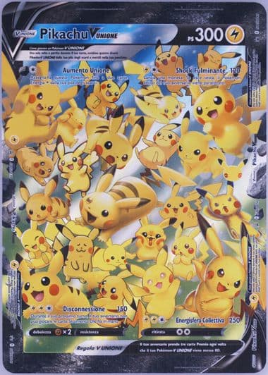 Pikachu V-Union Celebrations Collection-Jumbo-Italian 2021 Pokemon Swsh Black Star Promo