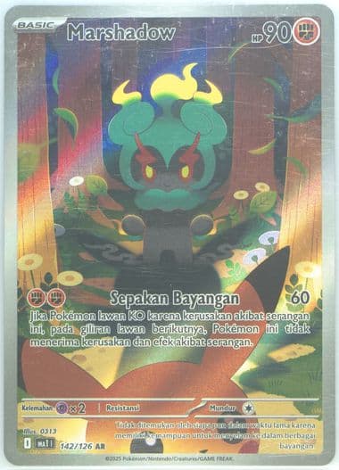 Marshadow Art Rare (142) 2025 Pokemon Indonesian MA1 I-Mega Evolution