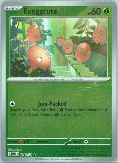 Exeggcute Reverse Holo (004) 2025 Pokemon Meg EN-Mega Evolution