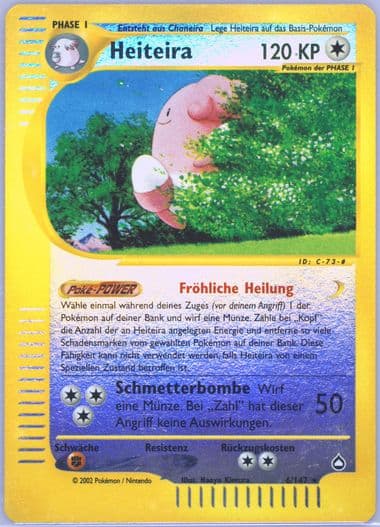 Heiteira-Reverse Foil German (6) 2003 Pokemon Aquapolis