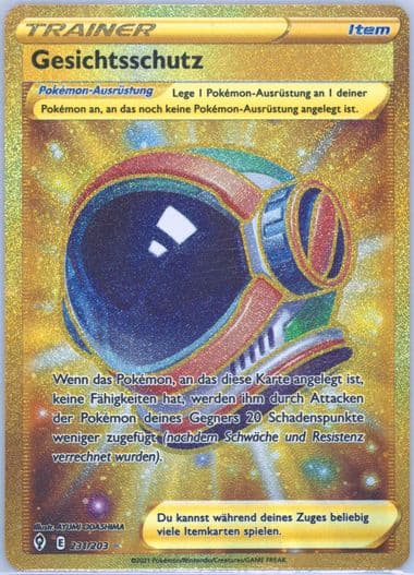 Full Art/Gesichtsschutz German-Secret (231) 2021 Pokemon Sword & Shield Evolving Skies